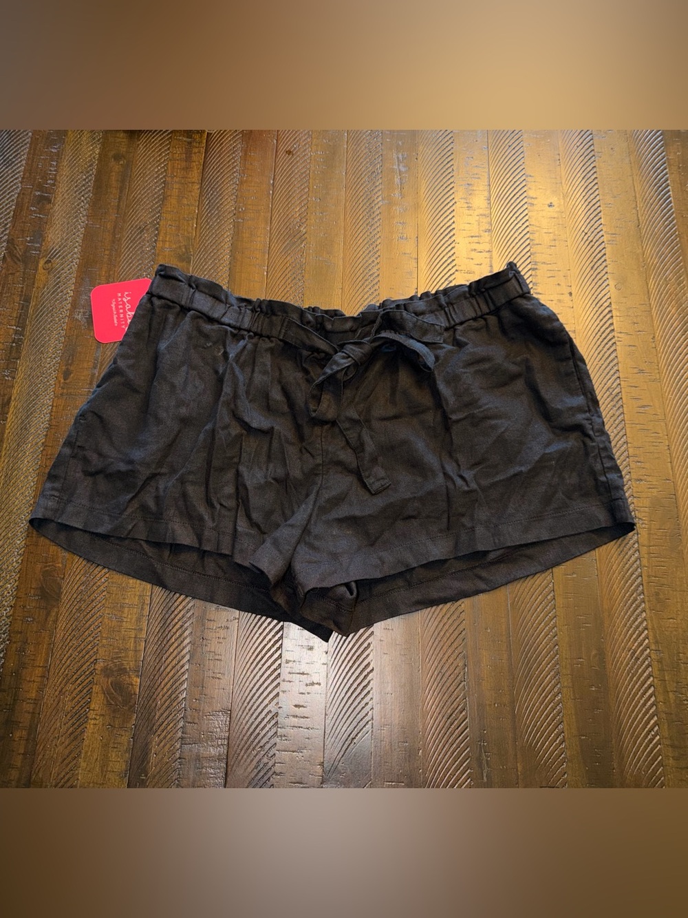 Ingrid & Isabel Black Drawstring Pull On Shorts NWT L